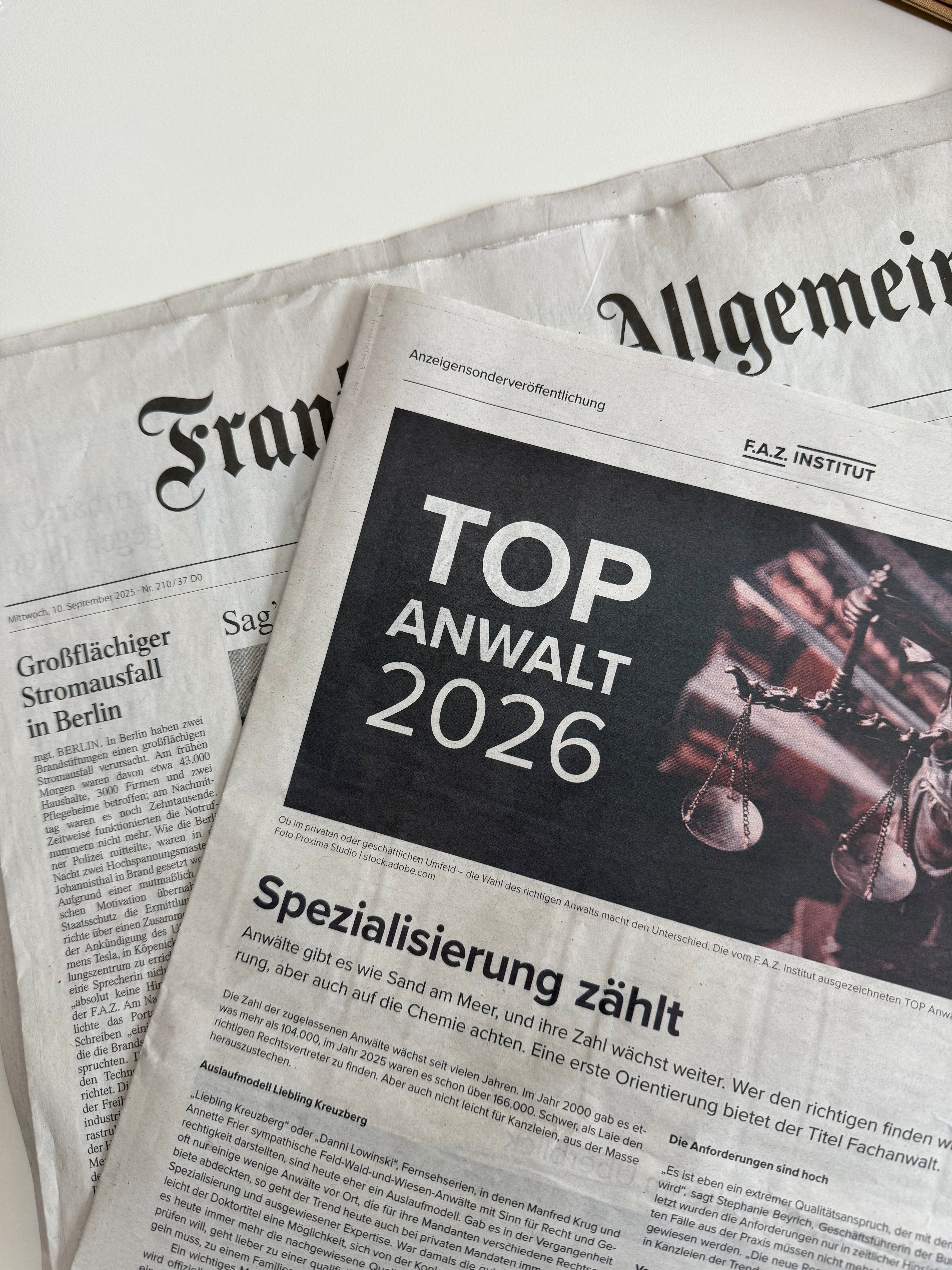 TOP Anwalt im Erbrecht